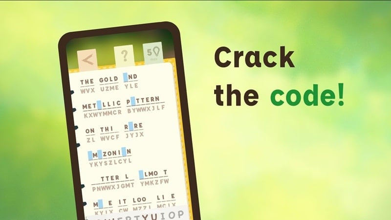 Cryptograms! MOD APK hint usage screenshot