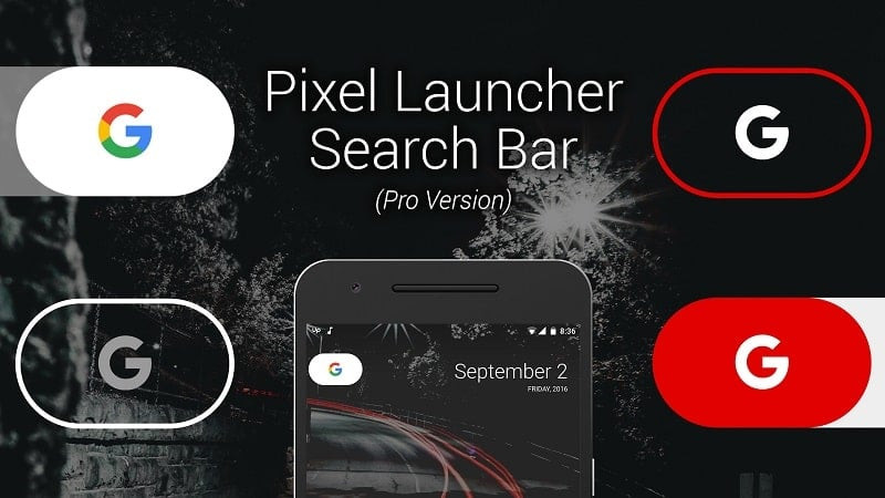 Custom Search Bar Widget CSBW trên điện thoại Android