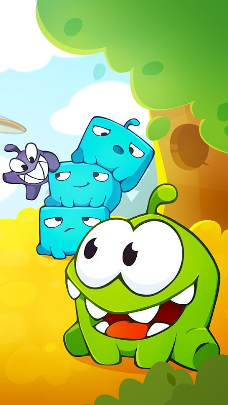 Om Nom with a Candy in Cut the Rope 2 GOLD