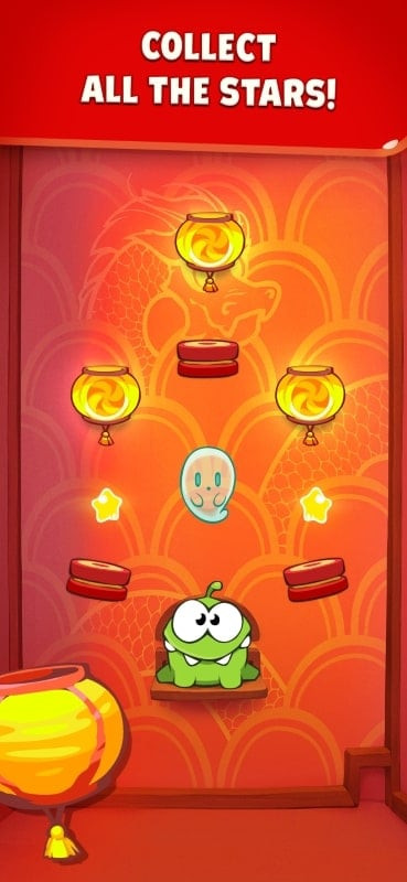 Overcome challenges to feed Om Nom in Cut the Rope