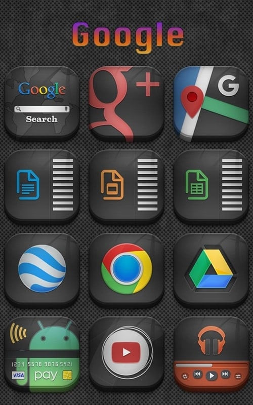 Dark Desire2 icon pack variations