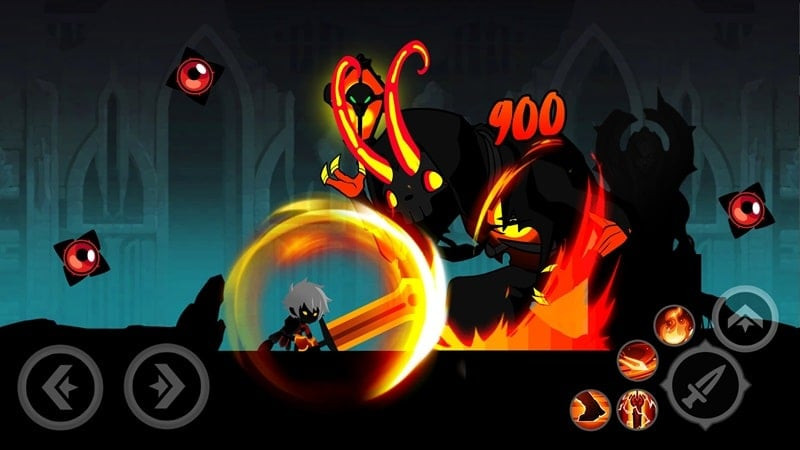 Dark Warrior Hero Fight Gameplay Screenshot