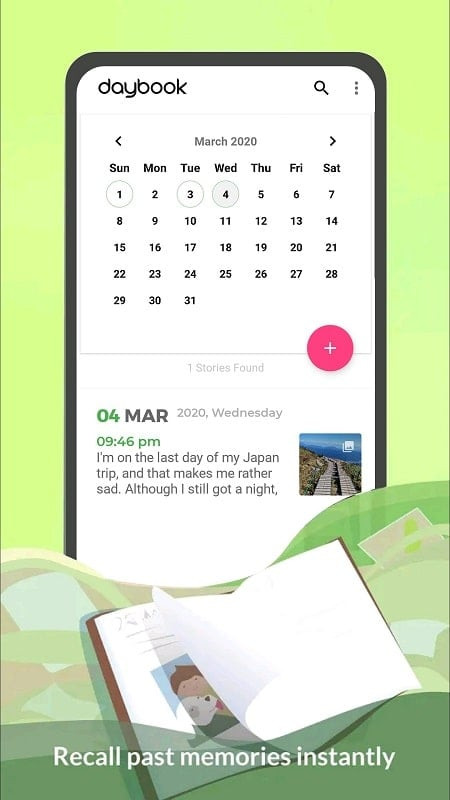 Daybook app security features