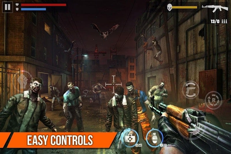 Dead Target Mod APK weapon selection screen