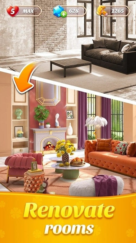 Decor Master gameplay screenshot showing the mod features