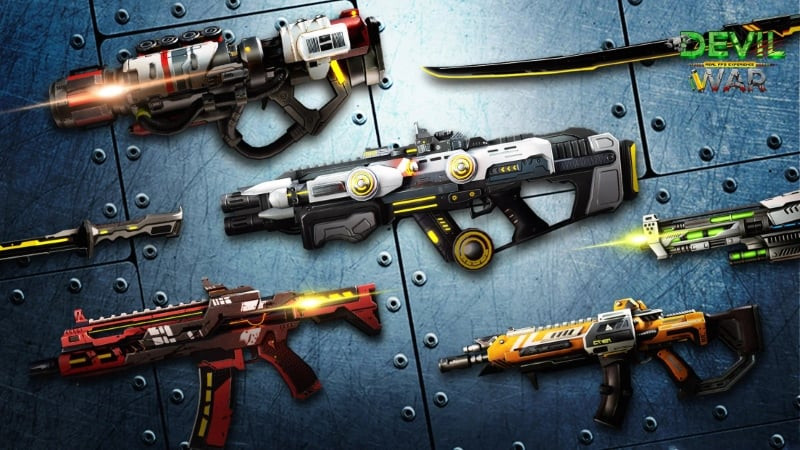 Devil War APK MOD Weapons Screenshot