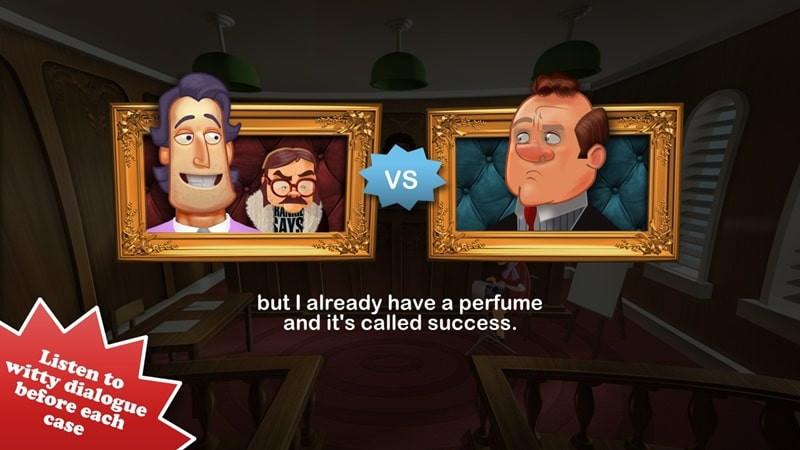 Devil's Attorney courtroom challenge screenshot