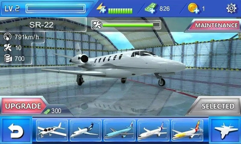 Địa hình trong Plane Simulator 3D MOD APK