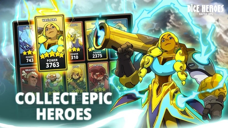 Dice Heroes - Battle RPG MOD APK Hero Summoning