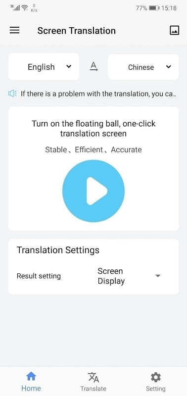 Dịch thuật mọi thứ trên màn hình với Screen Translation MOD APK