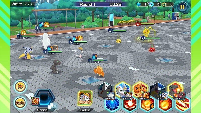 Digimon Battle Scene