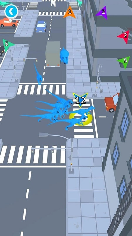 Dino Crowd MOD APK strategic gameplay