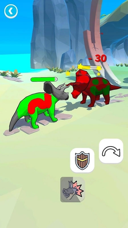 Dino Fight APK Battle Screenshot