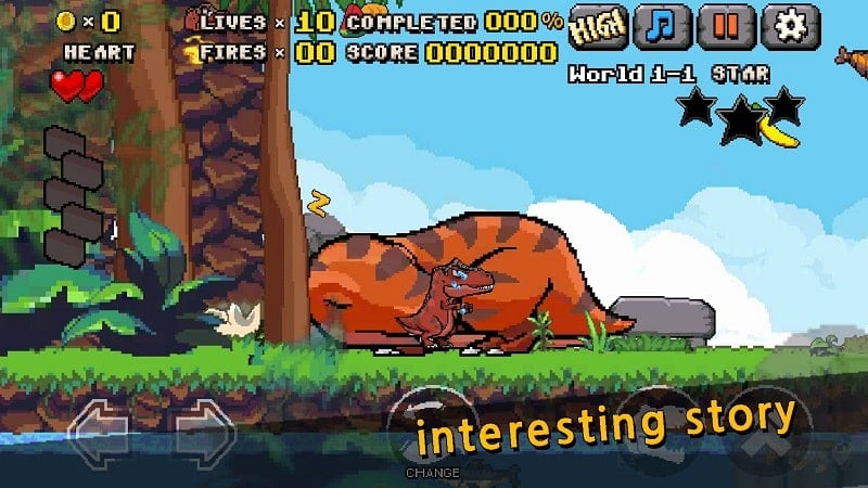 Gameplay screenshot of DINO LAND ADVENTURE