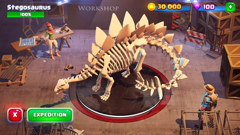 Dinosaur World MOD APK dinosaur collection screenshot