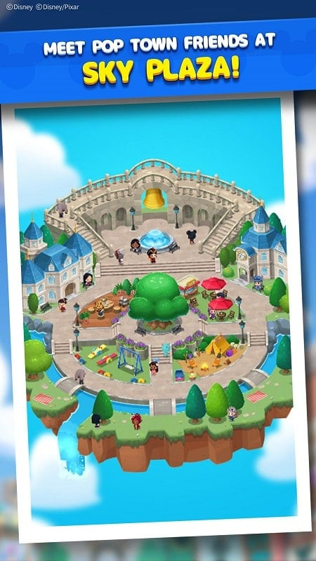 Disney POP TOWN gameplay screenshot