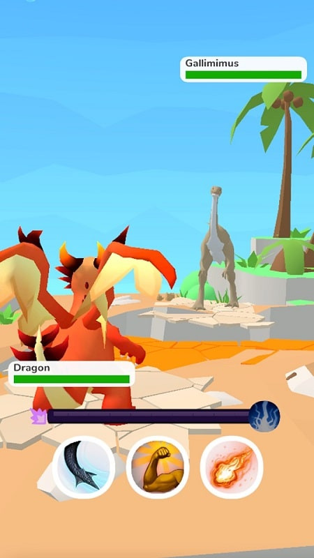 DNADino MOD APK gameplay screenshot