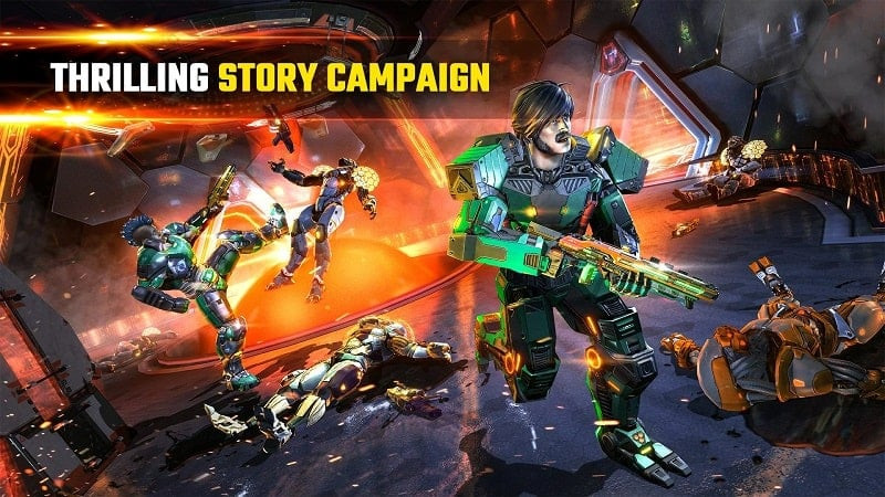 Đối đầu với quái vật không gian trong Shadowgun Legends