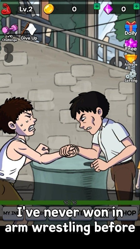 Đối thủ trong Arm Wrestling Clicker