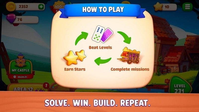 Domino Dreams MOD APK call to action screenshot