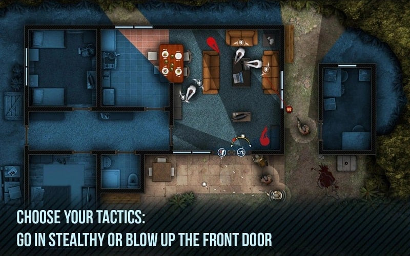 Door Kickers MOD APK weapon selection screenshot