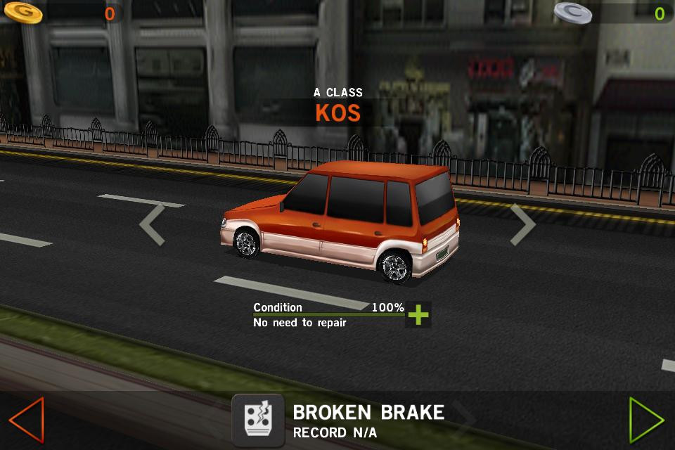 Dr. Driving MOD APK car upgrade screen