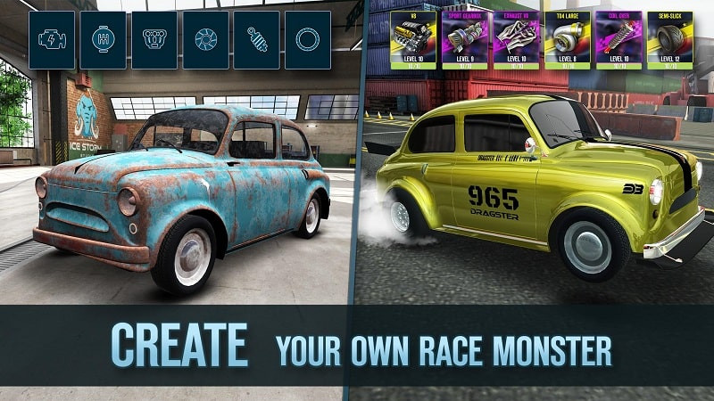 Drag Battle 2 MOD APK Engine Upgrade