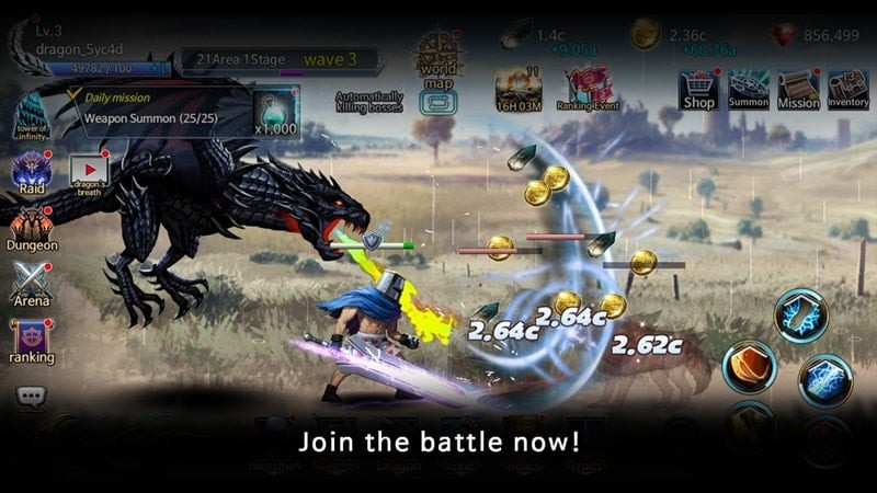 Dragon Hunter's Tale MOD APK Screenshot