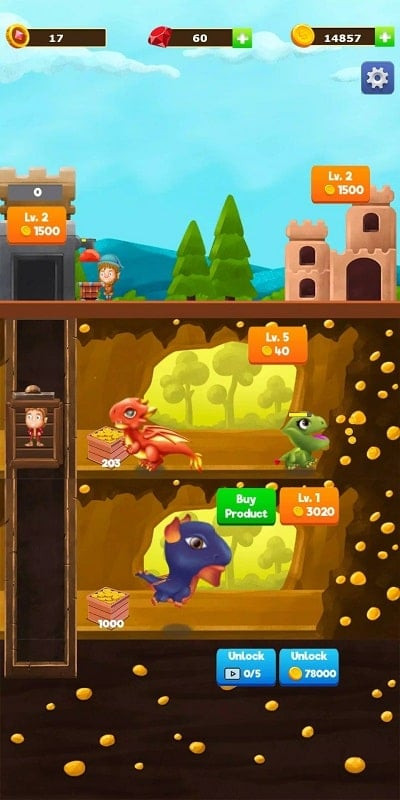 Dragon Paradise City Idle APK gameplay