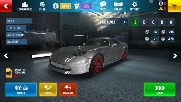 Drift Max Pro car customization screenshot