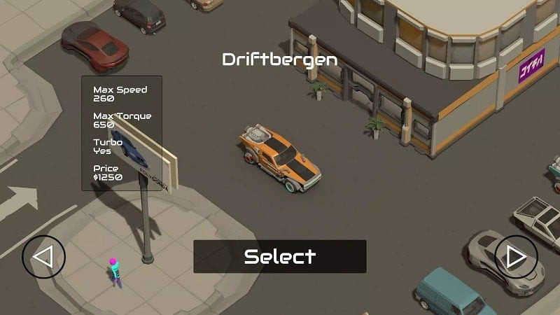 Drift Odyssey car collection screenshot