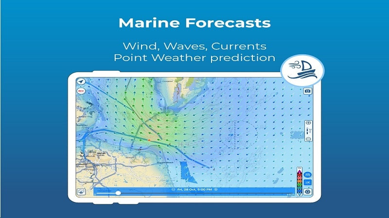 Marine Forecasts with Aqua Map