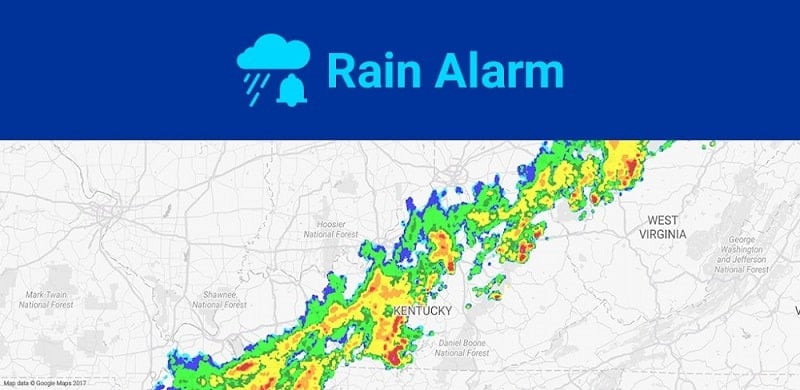 Dự báo mưa với Rain Alarm