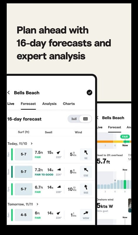 16-Day Surf Forecasts for 3000+ Locations