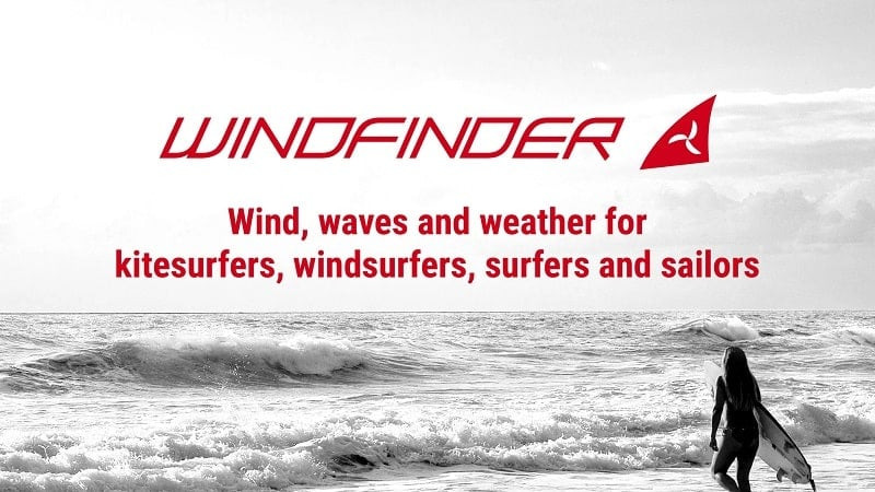 Dự báo thời tiết với Windfinder