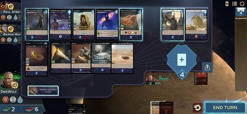 Dune APK Leader Selection Screenshot