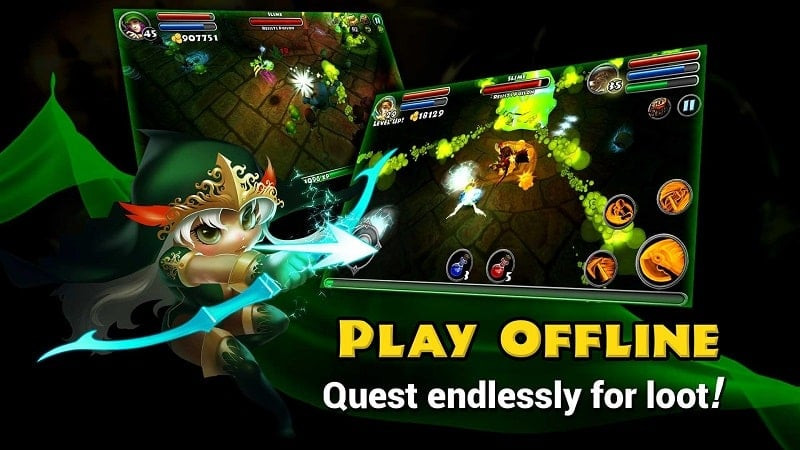 Dungeon Quest MOD APK Arena Screenshot