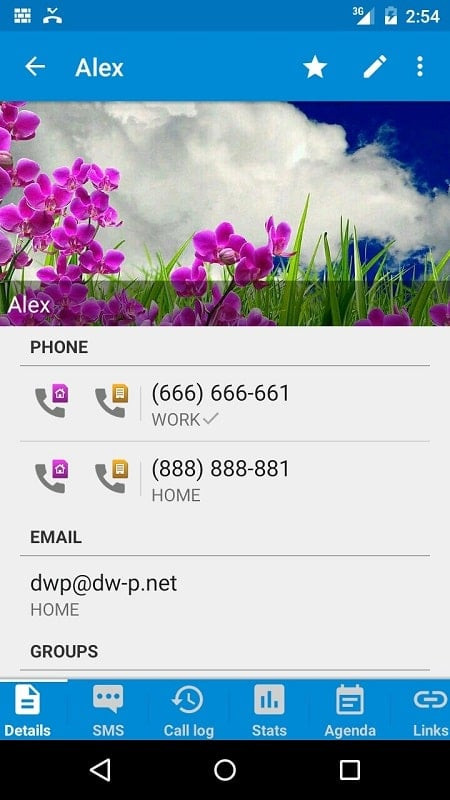 DW Contacts & Phone & SMS App Interface