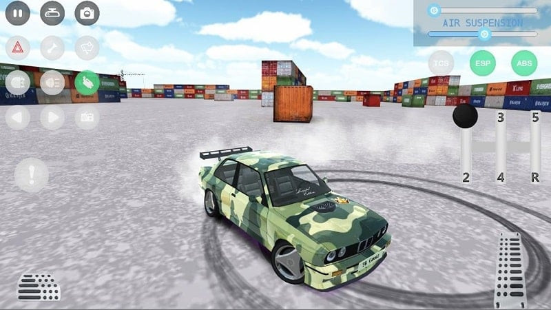 Car customization in E30 Drift and Modified Simulator MOD APK