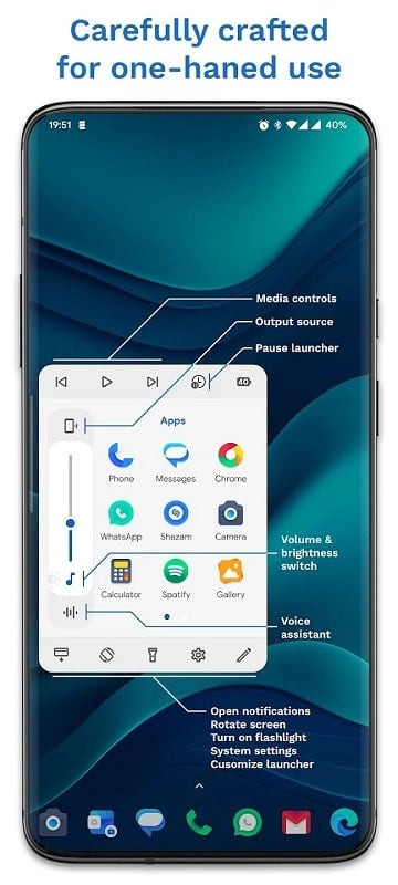 Edge Card Launcher MOD APK Features