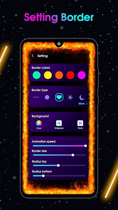 Edge Lighting MOD APK Customization