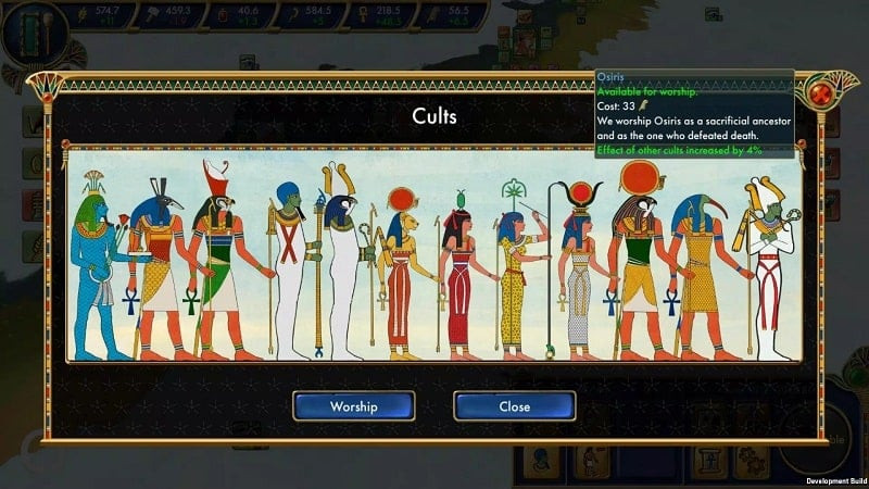 Egypt: Old Kingdom gameplay featuring a city scene