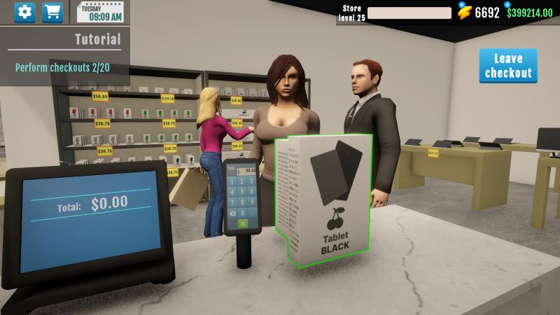 Electronics Store Simulator 3D MOD APK features