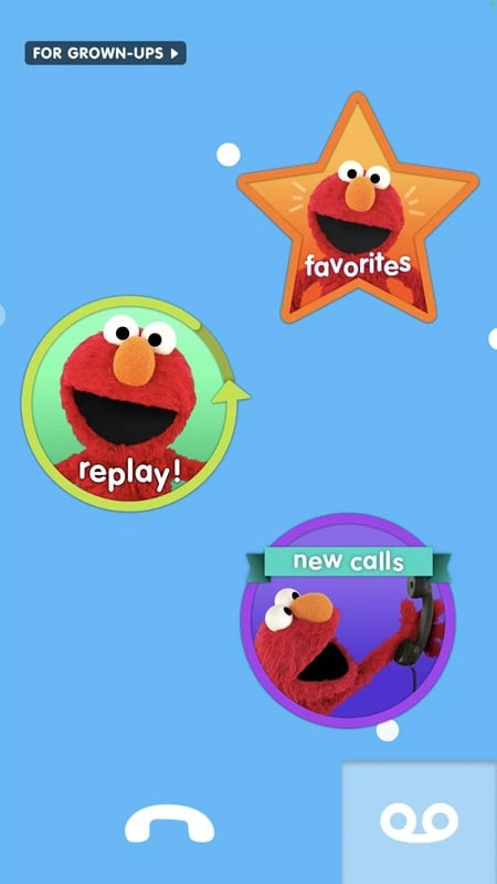 Elmo Calls app on a mobile device