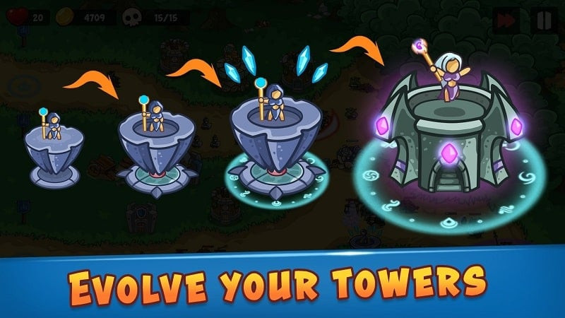 Epic Empire: Tower Defense castle upgrade