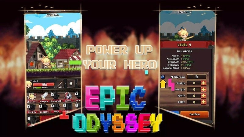 Epic Odyssey character upgrades