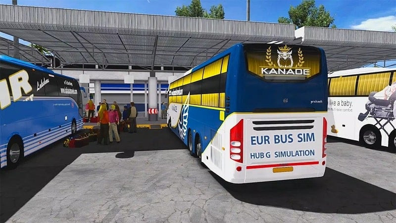 Euro Bus Simulator driving through Europe