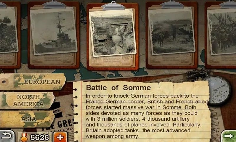 European War 3 gameplay screenshot showing an army