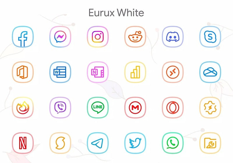 Eurux White mod apk - Tùy chỉnh icon