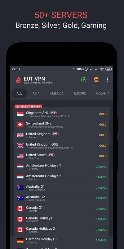 EUT VPN MOD APK allows access to blocked websites